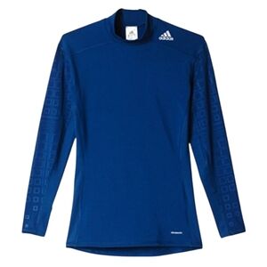 NWT Mens Adidas Techfit Compression Top Teal Activewear Workout Athletic